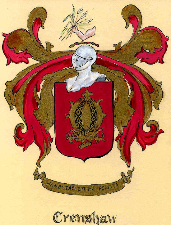 Crenshaw Family Crest
